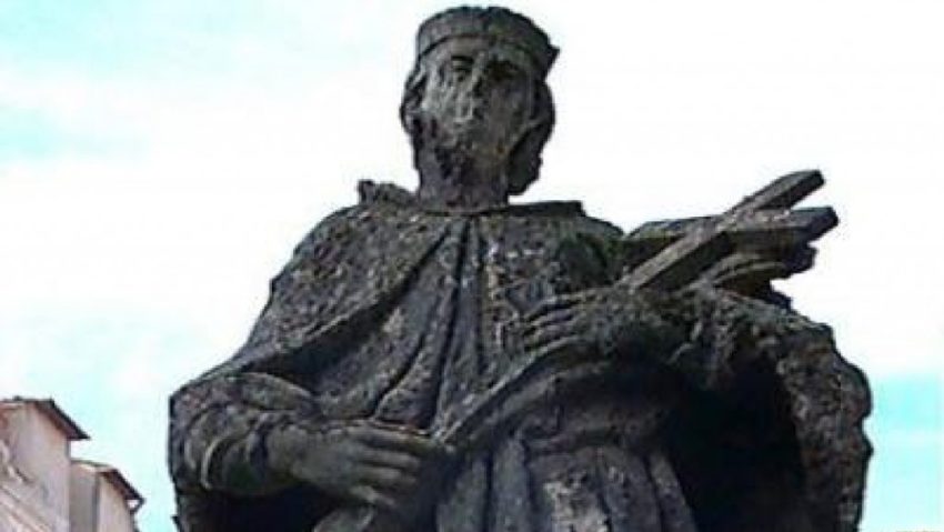 Statuia ocrotitorului catolicilor din Banat veghează din Piaţa Romană din Timişoara Statuia ocrotitorului catolicilor din Banat veghează din Piaţa Romană din Timişoara