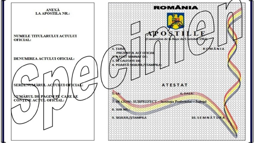 Apostila în prim plan Apostila în prim plan
