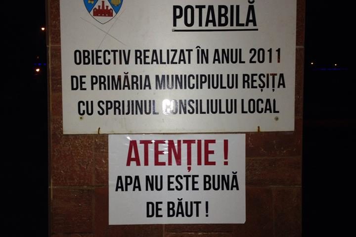 [UPDATE] Apa de la izvoarele din Reşiţa nu este bună de băut
