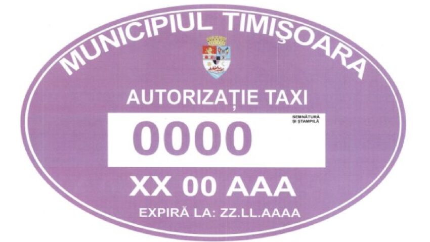 Autorizaţii mov pentru taximetrele din Timişoara Autorizaţii mov pentru taximetrele din Timişoara