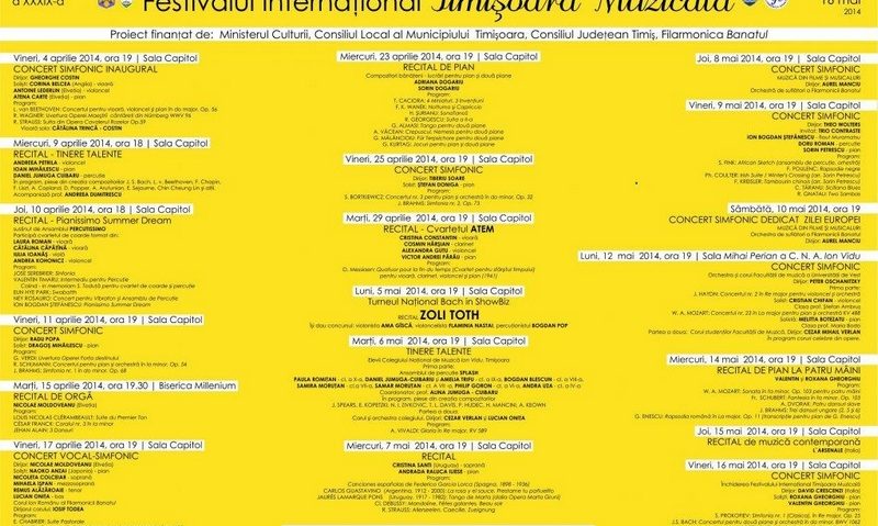 Timişoara Muzicală la final de stagiune Timişoara Muzicală la final de stagiune