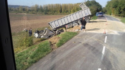 Coliziune între automarfare în Caraş-Severin
