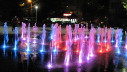 Vara fântână arteziană, iarna patinoar