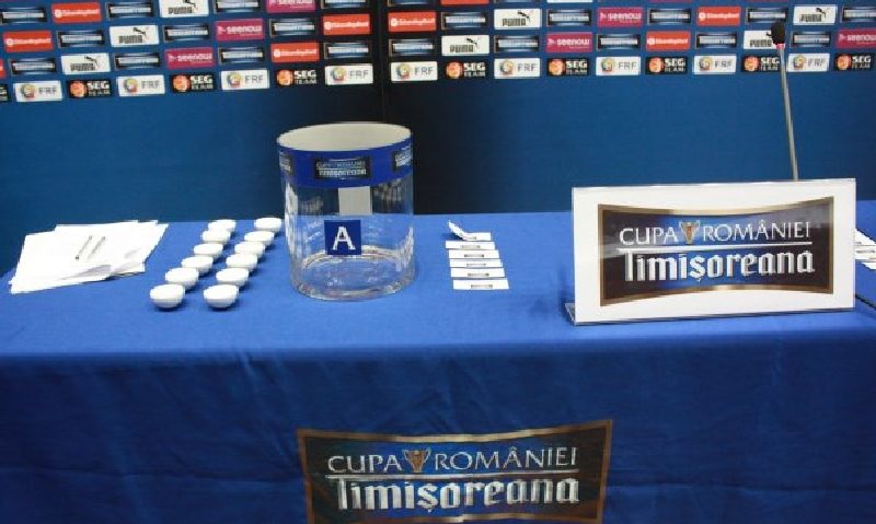 Tragerea la sorţi a optimilor Cupei României-Timişoreana la fotbal Tragerea la sorţi a optimilor Cupei României-Timişoreana la fotbal
