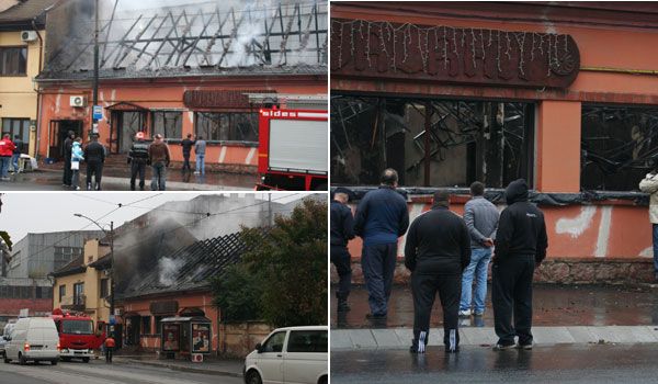 Restaurant din Reşiţa, pericol pentru pietoni Restaurant din Reşiţa, pericol pentru pietoni