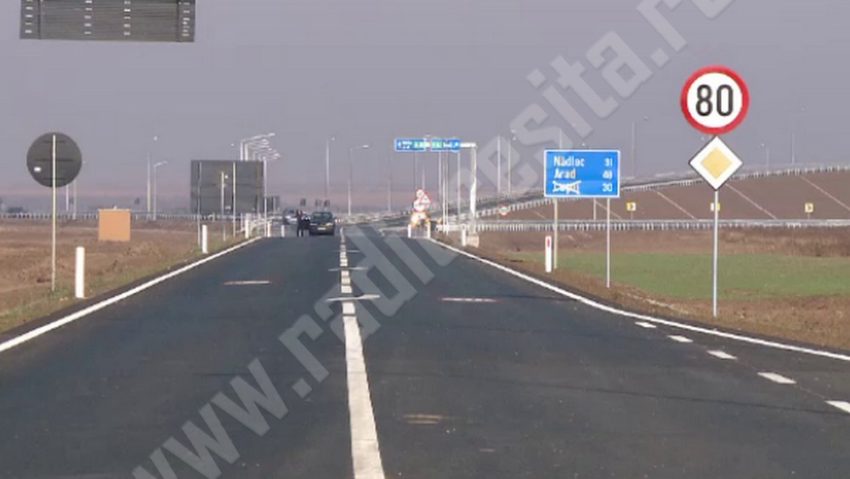 Trafic închis pe autostrada Arad-Nădlac Trafic închis pe autostrada Arad-Nădlac