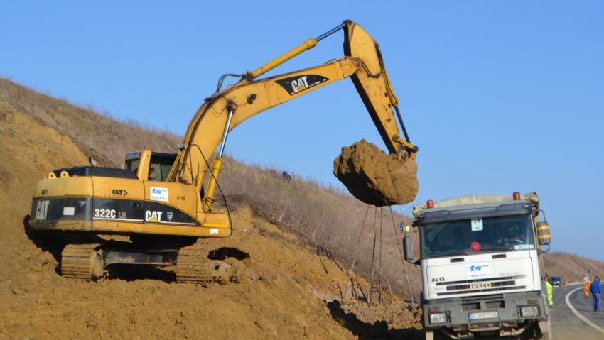 Autostrada în reparație Autostrada în reparație