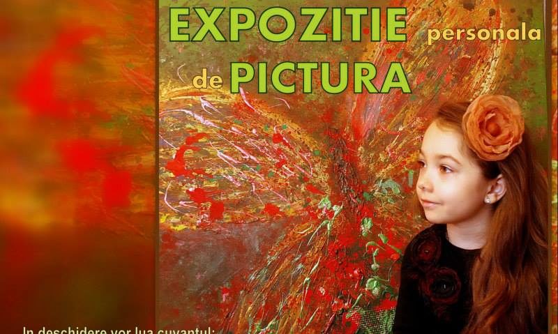 Prima expoziţie personală de pictură a micuţei Maia Truţulescu Prima expoziţie personală de pictură a micuţei Maia Truţulescu