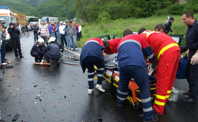Accident cu patru victime pe DN 7 Accident cu patru victime pe DN 7