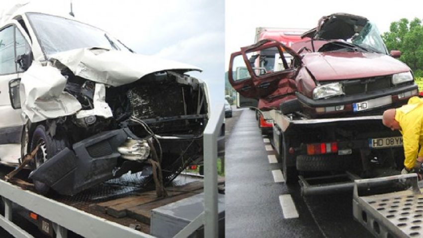 Accident cu 5 victime pe DN 7 din cauza carosabilului umed Accident cu 5 victime pe DN 7 din cauza carosabilului umed