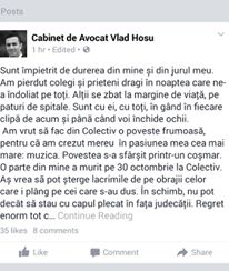 Prima reacţie din partea acţionarilor clubului Colectiv Prima reacţie din partea acţionarilor clubului Colectiv