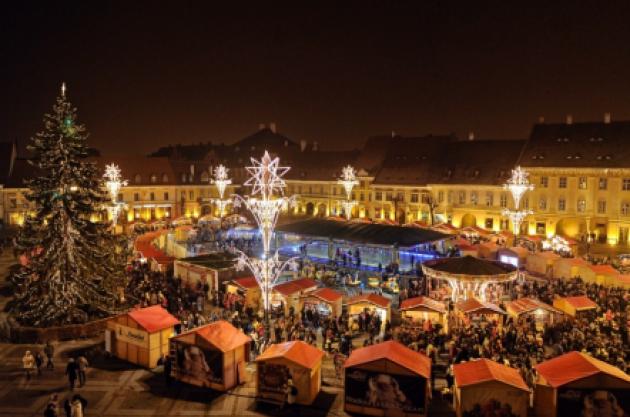 [FOTO] Cel mai frumos Târg de Crăciun din România, deschis la Sibiu