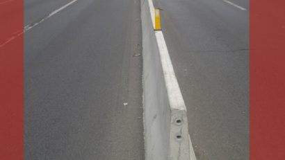 Parapeţi New Jersey pe străzile din Reşiţa