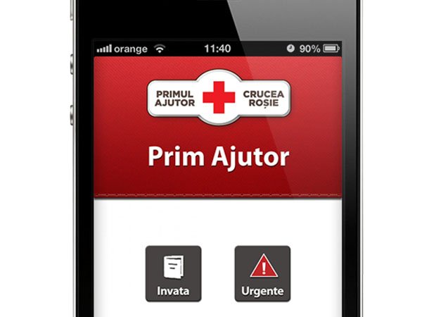 Aplicaţie de prim ajutor, de la Crucea Roşie, pe telefonul mobil Aplicaţie de prim ajutor, de la Crucea Roşie, pe telefonul mobil