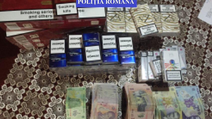 [FOTO] Bunica contrabandistă. Poliţiştii au descoperit traficanţi de ţigări la Mănăştiur