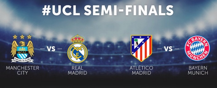Încep semifinalele din Liga Campionilor. Azi:Manchester City – Real Madrid! Încep semifinalele din Liga Campionilor. Azi:Manchester City – Real Madrid!