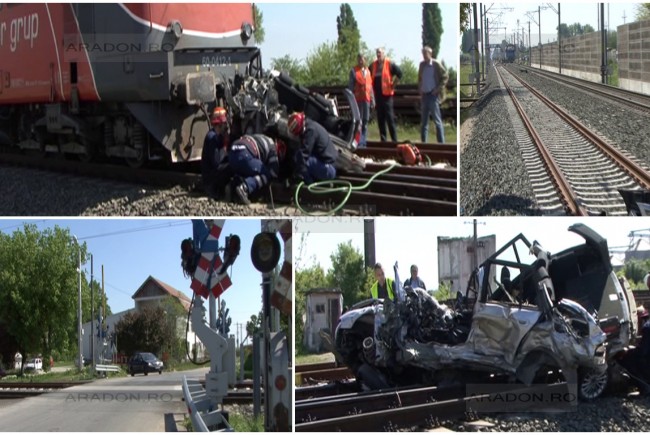 Într-o clipă de neatenţie, un bărbat a murit strivit în maşina lovită de o locomotivă Într-o clipă de neatenţie, un bărbat a murit strivit în maşina lovită de o locomotivă
