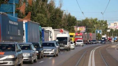 DN6 testat la rezistenţă. Se fac măsurători de gabarit vizând traficul greu