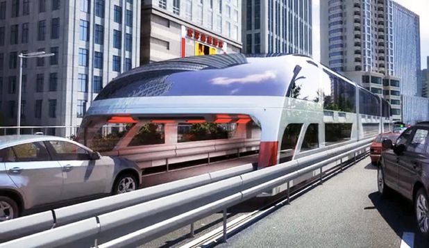 [VIDEO] Premieră mondială: Mega autobuzul chinezesc care permite automobilelor să circule pe dedesubtul lui