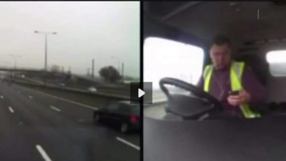Din cauza neatenţiei, un şofer român a provocat un accident în Anglia