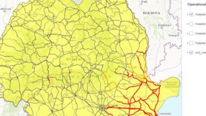Ministerul Transporturilor: Hartă în timp real cu drumurile înzăpezite