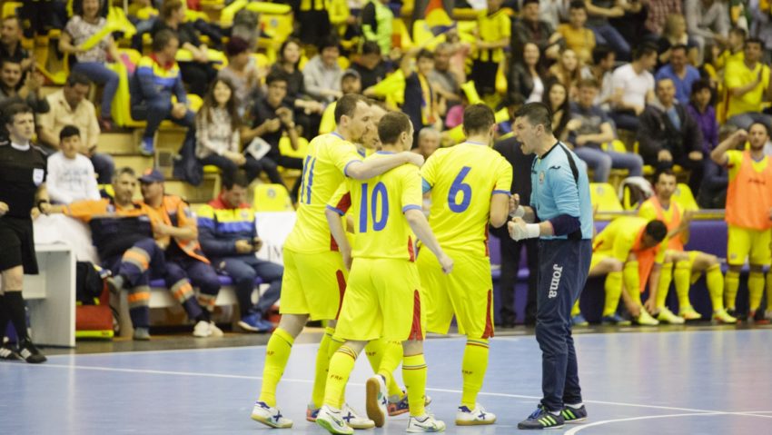 Meci spectaculos pentru naţionala de futsal a României, cu egalare în ultima secundă de joc Meci spectaculos pentru naţionala de futsal a României, cu egalare în ultima secundă de joc