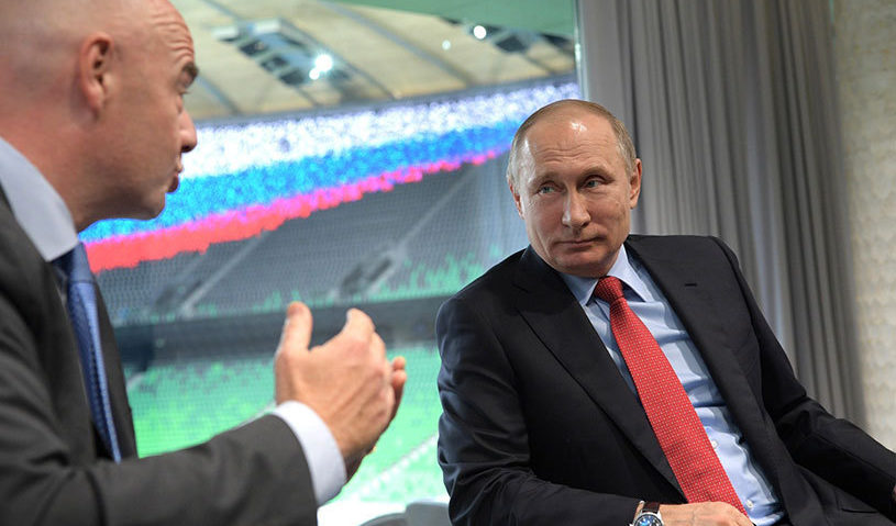 Putin şi Infantino au „deschis” Cupa Confederaţiilor 2017 Putin şi Infantino au „deschis” Cupa Confederaţiilor 2017