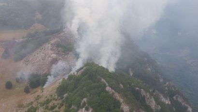 Incendiu de proporții în Parcul Național Domogled