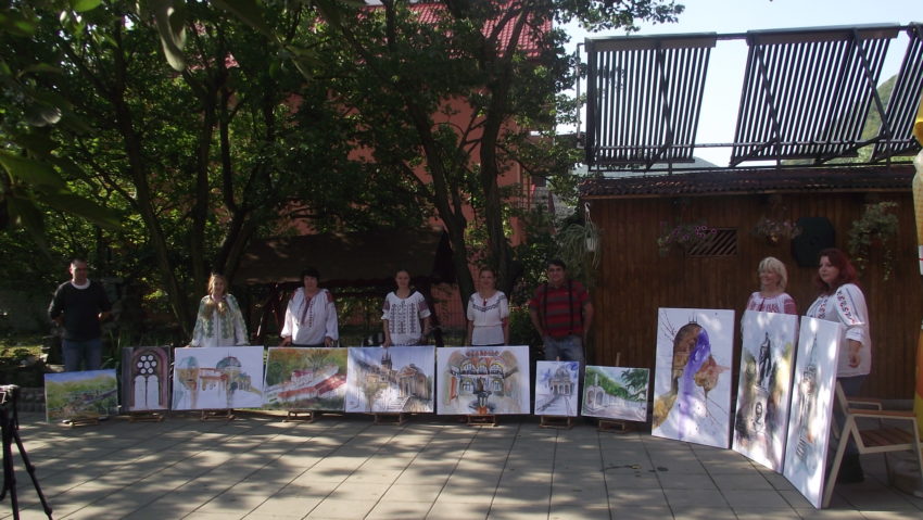 Clădiri vechi în haine noi pe şevaletele Taberei de pictură din Herculane Clădiri vechi în haine noi pe şevaletele Taberei de pictură din Herculane