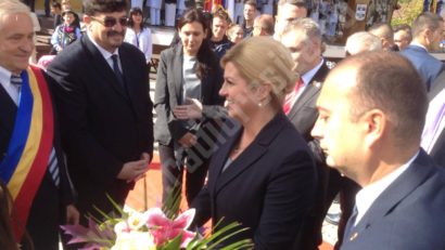 [VIDEO-FOTO] Preşedintele Croaţiei aproape de diaspora din România