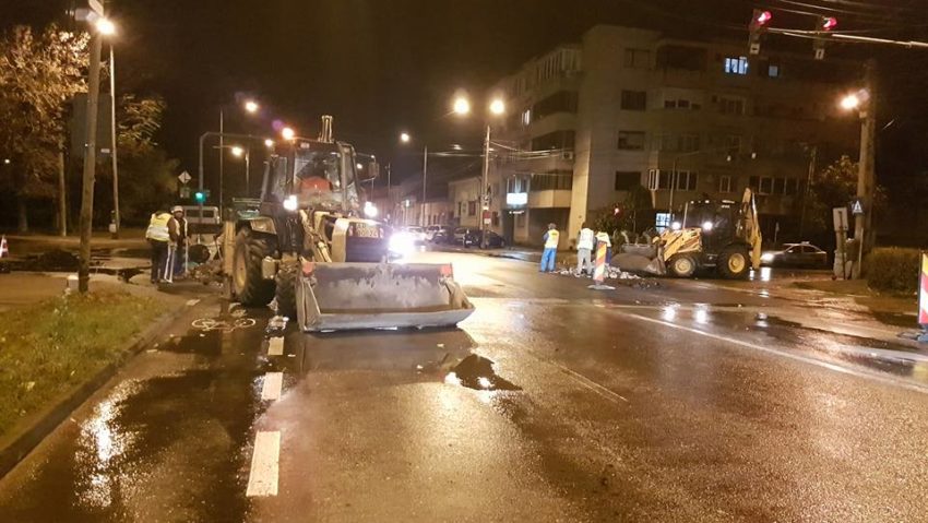 Cea mai mare intersecţie din Arad a fost reparată Cea mai mare intersecţie din Arad a fost reparată