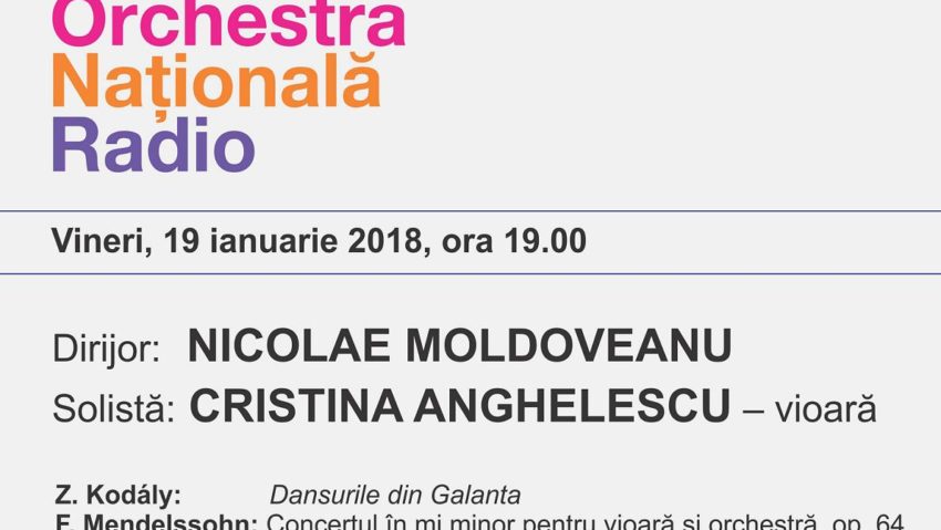 Nicolae Moldoveanu, la pupitrul Orchestrei Naţionale Radio Nicolae Moldoveanu, la pupitrul Orchestrei Naţionale Radio