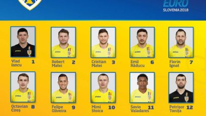 Naționala de futsal a României începe evoluția la Campionatul European, în frunte cu reșițeanul Robert Lupu