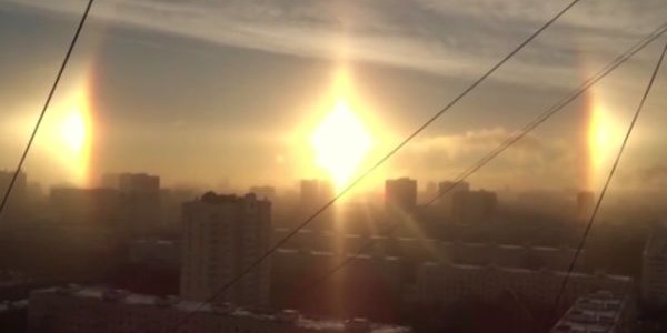 [VIDEO] Fenomen rar: Trei sori pe cerul Chinei