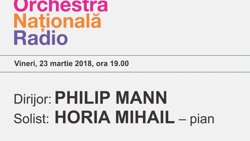 Pianistul Horia Mihail în concert alături de Orchestra Naţională Radio Pianistul Horia Mihail în concert alături de Orchestra Naţională Radio