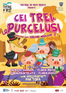 [FOTO] „Cei trei purceluşi”, un spectacol caritabil oferit de Teatrul de Vest și Asociaţia Culturală Reşiţa Română!