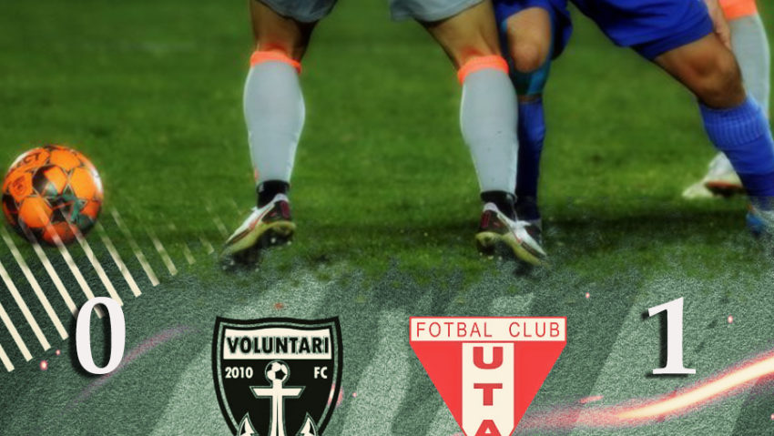 UTA, victorioasă la Voluntari! Gol de trei puncte, în ultimele secunde ale meciului UTA, victorioasă la Voluntari! Gol de trei puncte, în ultimele secunde ale meciului