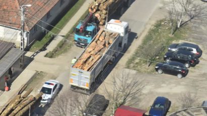 [FOTO]Delictele silvice descoperite, din aer, la Caransebeş