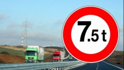 Restricții de circulație (>7,5 t) din cauza caniculei