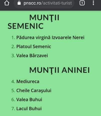 [FOTO-AUTO] Şapte programe turistice în Parcul Naţional Semenic-Cheile Caraşului, în sezonul estival, pentru turiştii de pretutindeni