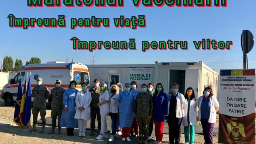 Maraton de vaccinare de Ziua Armatei Române, la Spitalul Militar din Timișoara Maraton de vaccinare de Ziua Armatei Române, la Spitalul Militar din Timișoara