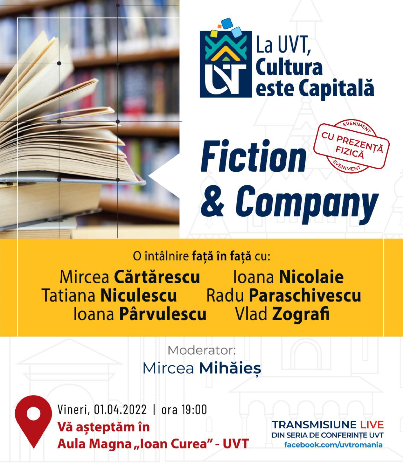 Mircea Cărtărescu, Radu Paraschivescu, alături de alți scriitori contemporani de excepție, în dialog la UVT