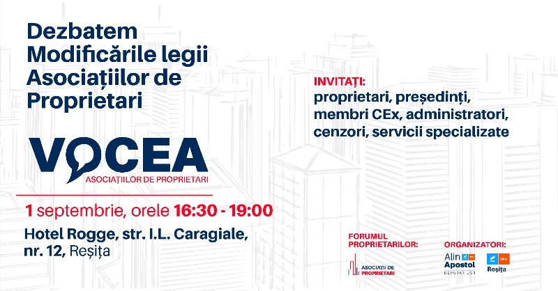 [AUDIO] Caravana “Vocea Asociațiilor de Proprietari” ajunge și la Reșița