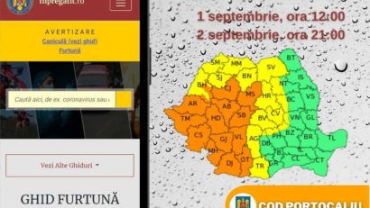 S-a prelungit codul portocaliu de vreme rea