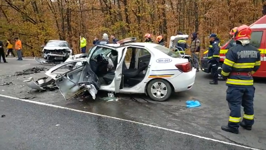 Un polițist din Mehedinți a provocat un accident pe DN 6 Un polițist din Mehedinți a provocat un accident pe DN 6