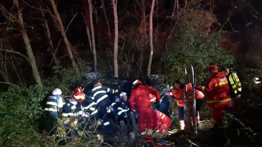 Accident cu 4 victime provocat de un șofer beat și fără permis Accident cu 4 victime provocat de un șofer beat și fără permis