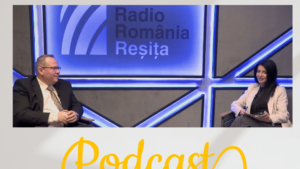 Laura Sgaverdea și dr. Ovidiu Roșu, directorul Arhivelor Naționale Caraș-Severin