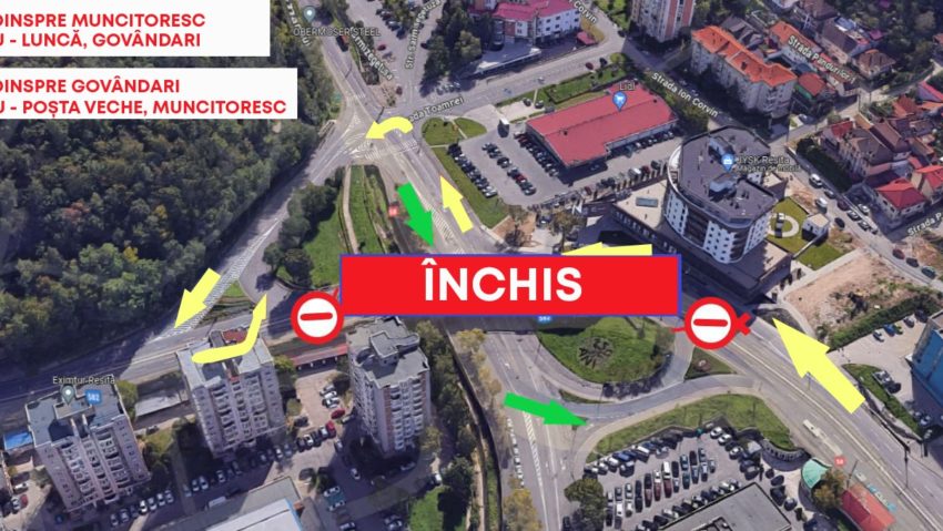 Reșița: se oprește circulația pe pasajul NERA (Centrul Civic) Reșița: se oprește circulația pe pasajul NERA (Centrul Civic)