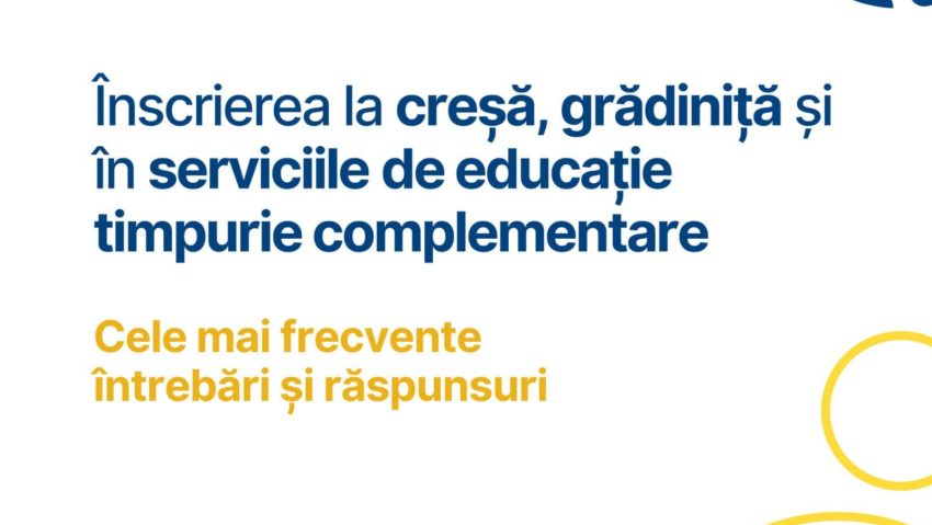 Ministerul Educaţiei: răspunsuri la principalele întrebări referitoare la înscrierea la creşă şi grădiniţă Ministerul Educaţiei: răspunsuri la principalele întrebări referitoare la înscrierea la creşă şi grădiniţă