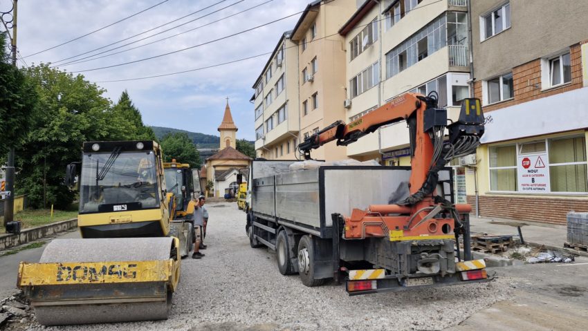 Un nou șantier în centrul Reșiței Un nou șantier în centrul Reșiței